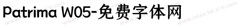 Patrima W05字体转换